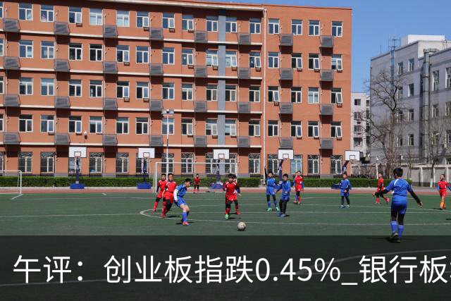 午评：创业板指跌0.45% 银行板块涨幅居前