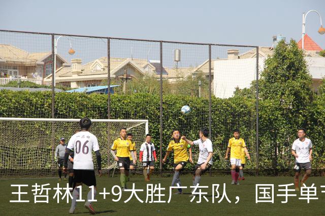 王哲林11+9大胜广东队，国手单节5记三分，核心外援12中1